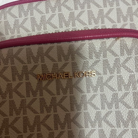 Michael Kors Handbags - Michael Kors Pink and Cream Women's Bag